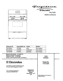 COVER Diagram and Parts List for FGF326ASB  Frigidaire Range