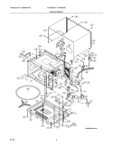 OVEN / CABINET Diagram and Parts List for PLMB209DCC  Frigidaire Microwave