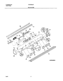 BACKGUARD Diagram and Parts List for FED300ASC  Frigidaire Range