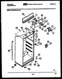 CABINET PARTS Diagram and Parts List for FPDA18TPW0  Frigidaire Refrigerator
