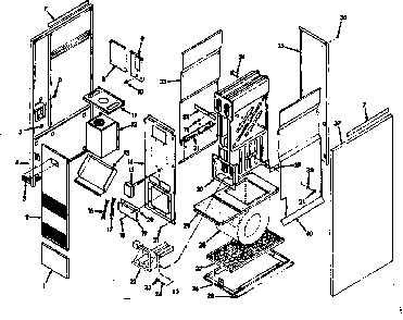 Furnace assembly Diagram and Parts List for 867769211  Frigidaire Furnace