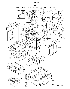 Body Diagram and Parts List for 7903260331A  Kenmore Range