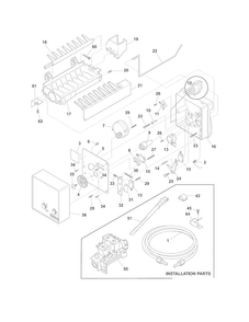Ice Maker Diagram and Parts List for FFHS2313LPC  Frigidaire Refrigerator