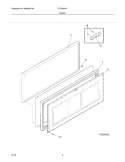 DOOR Diagram and Parts List for CFC09LW1  Crosley Freezer