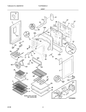 BODY Diagram and Parts List for PLEFMZ99ECA  Frigidaire Range
