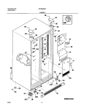 CABINET Diagram and Parts List for GLRS264ZAW4  Frigidaire Refrigerator
