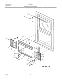 WINDOW MOUNTING PARTS Diagram and Parts List for FAS295J2A3  Frigidaire Air Conditioner