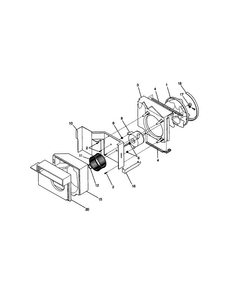 Air Handling Diagram and Parts List for FAC054J7A2  Frigidaire Air Conditioner