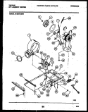 DRYER MOTOR, BLOWER AND BELT Diagram and Parts List for 44-2401-00-01  Tappan Washer