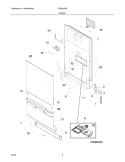 Part Location Diagram of 154454001 Frigidaire INSULATION ACCESS P