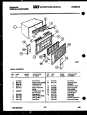 CABINET PARTS Diagram and Parts List for AH08MS5F1  Frigidaire Air Conditioner