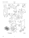 BODY Diagram and Parts List for FGFL67DCB  Frigidaire Range