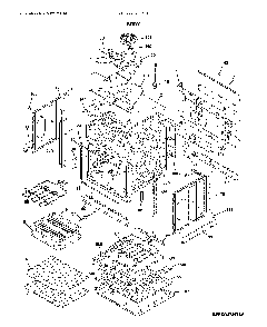 Body Diagram and Parts List for FFEW2726TSD  Frigidaire Wall Oven