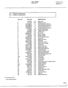 Gas Range Page 6 Diagram and Parts List for 2873  Frigidaire Range