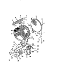 DRUM, MOTOR Diagram and Parts List for DEC320T1D  Kelvinator Dryer