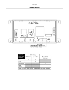 Wiring Diagram Diagram and Parts List for 79040279411  Kenmore Wall Oven