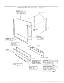 Dishwasher Frame And Side Panels Diagram and Parts List for 1006  Frigidaire Dishwasher