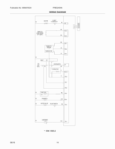 Wiring Diagram Diagram and Parts List for FFBD2404NB7C  Frigidaire Dishwasher