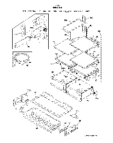 Shelves Diagram and Parts List for 2537034341G  Kenmore Refrigerator