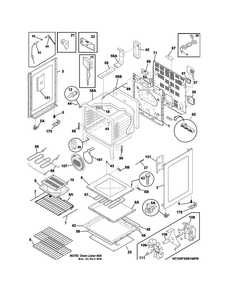 Body Diagram and Parts List for CGIF3061NFB  Frigidaire Range