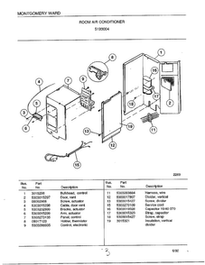 Part Location Diagram of 5303288935 Frigidaire Electronic Control - 115/60