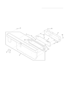 Control Panel Diagram and Parts List for FGHD2465NF0A  Frigidaire Dishwasher
