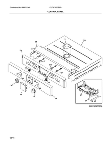 Part Location Diagram of 5304500594 Frigidaire CONTROL PANEL