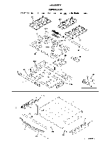Top/drawer Diagram and Parts List for 79032603319  Kenmore Range