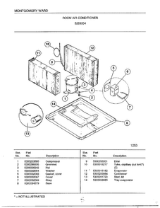 Room Air Conditioner Page 5 Diagram and Parts List for 5263004  Frigidaire Air Conditioner