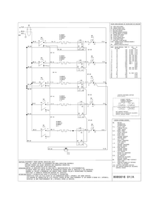 Wiring Diagram Diagram and Parts List for FFEC3624PSA  Frigidaire Cooktop
