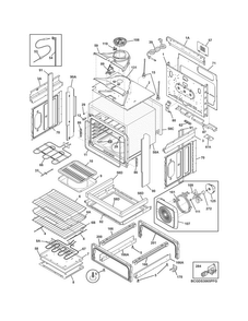 Body Diagram and Parts List for CGDS3065PFG  Frigidaire Range