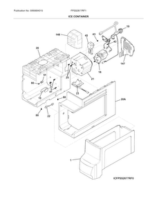 Part Location Diagram of 242303601 Frigidaire HOUSING