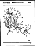 CABINET AND COMPONENT PARTS Diagram and Parts List for DE250KDW3  Frigidaire Dryer