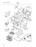 BODY Diagram and Parts List for FEB27S7FCE  Frigidaire Wall Oven