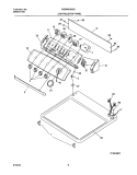 CONTROL PANEL Diagram and Parts List for GSGR642AS2  Frigidaire Dryer