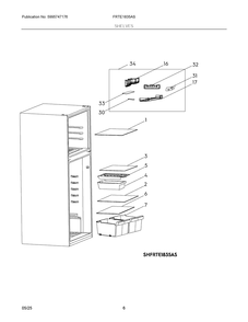Part Location Diagram of 4056015995 Frigidaire THERMOSTAT