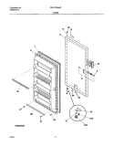 DOOR Diagram and Parts List for CFU17F3AW2  Uni Freezer