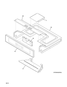 Part Location Diagram of 5304514068 Frigidaire CONTROLLER