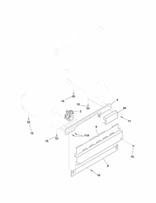 Frame Diagram and Parts List for 58715369101A  Kenmore Dishwasher