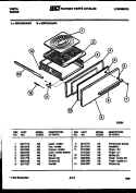BROILER DRAWER PARTS Diagram and Parts List for 30IPCDWAN6  Tappan Range