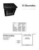 COVER Diagram and Parts List for EW30ES65GBA  Electrolux Range