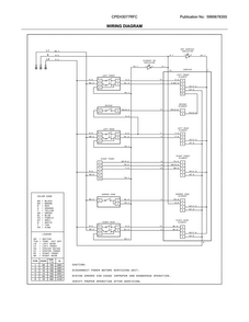 Wiring Diagram Diagram and Parts List for CPEH3077RFC  Frigidaire Range