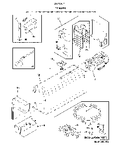 Ice maker Diagram and Parts List for 2537034341H  Kenmore Refrigerator