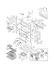 Lower Oven Diagram and Parts List for FPET3085KFC  Frigidaire Wall Oven