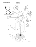 CABINET/TOP Diagram and Parts List for SWS833HQ1  Westinghouse Washer