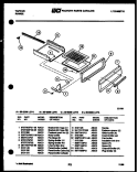 BROILER DRAWER PARTS Diagram and Parts List for 30-2238-23-04  Tappan Range