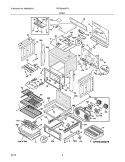 BODY Diagram and Parts List for FPES3085KFB  Frigidaire Range