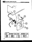 ELECTRICAL PARTS Diagram and Parts List for A05LH5E1  Frigidaire Air Conditioner