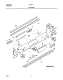 BACKGUARD Diagram and Parts List for FED367AQC  Frigidaire Range