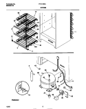SYSTEM Diagram and Parts List for FFU14M8CW0  Frigidaire Freezer